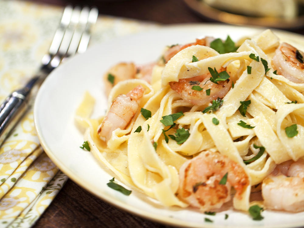 Roasted Shrimp And Vegetable Fettuccine Alfredo Recipes Jamaica