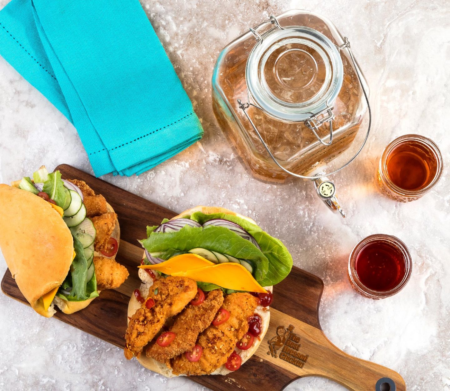 The Best Dressed Chicken Strips CocoBread Sandwich Recipes Jamaica