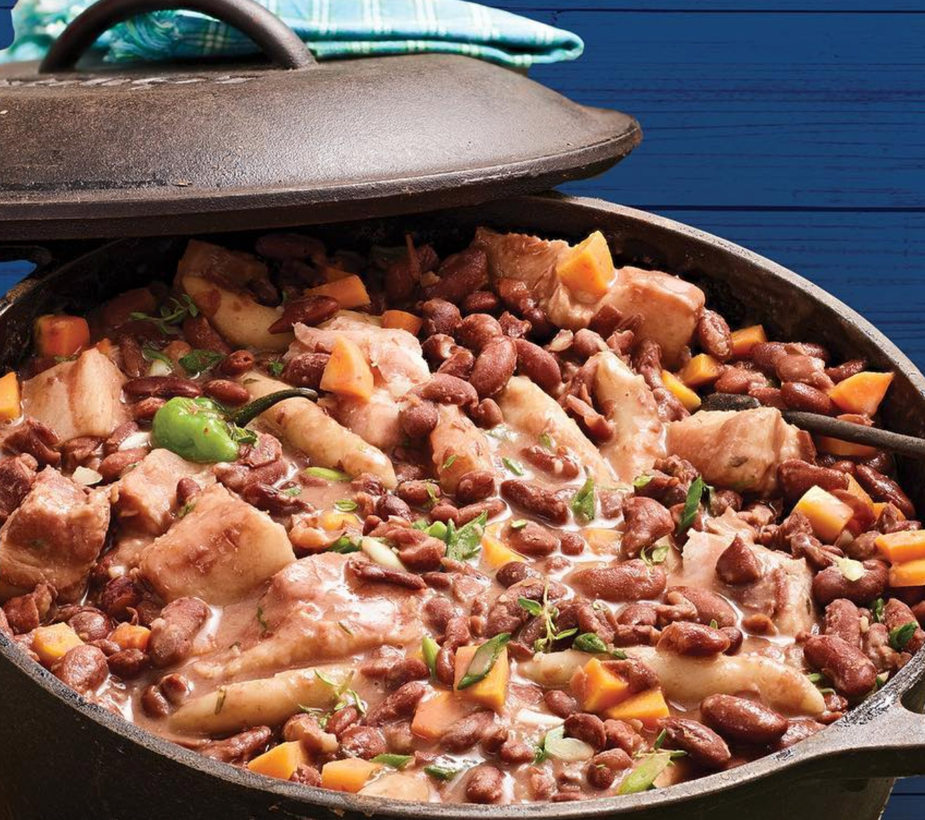Stew Peas With Salted Pork Belly Recipe